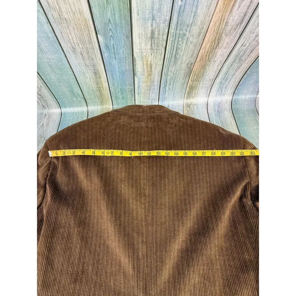 Dockers Corduroy Brown Blazer Sports Coat 46L Two Button Cotton Jacket
